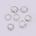 thumbnail image 5 of Xinyolin Cubic Zirconia Inlaid Nose Ring, Women's Helix Earring Hoop Piercing Jewelry, 5 of 8