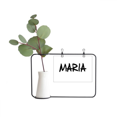 thumbnail image 1 of Special Handwriting English Name MARIA Metal Picture Frame Cerac Vase Decor, 1 of 3