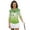 Cute Four Leaf Clover, variant on Uorisanigo Valentine's Day Heart Women's 3/4 Sleeve Athletic Golf Shirts Quarter Zip Quick Dry Athletic Polo Shirts Comfortable Polyester Spandex Fabric Outing Wear Tennis Tops