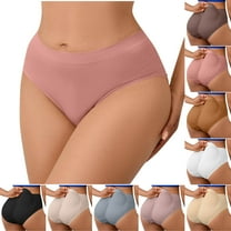 Zpanxa Panties for Women, Women's Shapewear Panties with Hip Pads Solid Color Fake Butt Enhancer Sponge Waist Lifting Comfortable Briefs