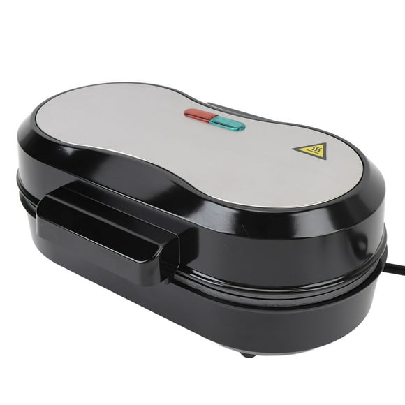 Mini Pancake Maker with Double Non Stick Plate, 850W Small Electric Grill for Burger Breakfast Lunch Snacks, Aluminum Heating Plate, Safe Touch Handle