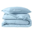 thumbnail image 3 of Bare Home Flannel Duvet Cover Set - 100% Flannel Cotton - Double Brushed - Twin/Twin XL, Light Blue, 3 of 10