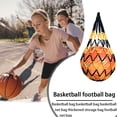 thumbnail image 4 of Nylon Basketball Carry Bag Football Net Bag Football Accessories (Black Yellow), 4 of 7