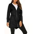 thumbnail image 1 of Bangus Veste de Pluie Longue à Capuche pour Femmes Imperméable Coupe-Vent, 1 of 5