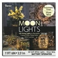 thumbnail image 2 of Moon Lights - 60 LED Soft White Lights with 3-Way Timer - Silver Plated, 2 of 2