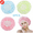 Multicolor-2, variant on PHIGZNT Large Shower Caps, 4 Pcs Waterproof Bath Caps Plastic Reusable Shower Caps Elastic Band Bath Hair Hat for Women Ladies