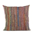 thumbnail image 1 of Plutus Coussin de Luxe à Rayures Rouges Multicolores Plutus 20 Po x 26 Po, Double Face 20 Pouces x 26 Pouces Standard, 1 of 1