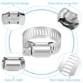 thumbnail image 4 of Abrazadera de Manguera Uxcell, Ajustable de Acero Inoxidable de 5/7" a 1 1/4" con Engranaje de Tornillo para Plomería de Línea de Combustible, Paquete de 12, 4 of 7
