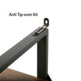 thumbnail image 4 of Antonietta Adjustable Antique Walnut Wood and Metal Display and Steel Etagere Bookcase - 57'' x 106'' x 12.52'', 4 of 5