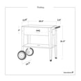 thumbnail image 3 of Herstera Garden Trolley Raised Planter 29.5" W x 13.7" D x 31.5" H - Anthracite, 3 of 9