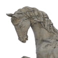 thumbnail image 5 of 21" x 18" Beige Polyresin Prancing Horse Sculpture, by DecMode, 5 of 9