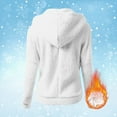 thumbnail image 4 of 2025 Spring Hoodie White Hoodie Long Sleeves Zipper Grey Cardigan Solid Color Fashion Clothes Running Hoodie(3XL), 4 of 6