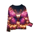 thumbnail image 4 of Jinhomg Kids Boys Girls Cute Shirts Funny Cartoon Graphic Casual T-Shirts Lightweight Comfy Long Sleeve Crew Neck Tunic Tops Daily Wear Multicolor 130, 4 of 6