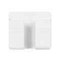 thumbnail image 3 of Langgg 2 Pieces Phone Charger Holder Wall Mounted Remote Hanging Storage Box Controller Storage Box Plastic Hanging Charger Stand, White, 3 of 9