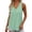 P Light Green, variant on Womens Casual V-Neck Tank Top Solid Sleeveless Summer Spaghetti Strap Cami Vest Basic Shell Top Daily Wear XXL