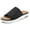 Black-new, variant on Pennysue Women's Knit Platform Sandals Beige Slide Sandals With Air Cushion 7M