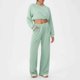 thumbnail image 2 of Conjunto de Pantalones Mujeres Outfits de 2 Piezas Vestido Casual de Color Sólido Bolsillo Deportivo Suelto Pantalones de Manga Larga Blusas de Cuello Redondo Conjunto Superior Conjunto de Pantalones, 2 of 5