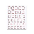 thumbnail image 3 of dianhelloya Nail Sticker Vivid Color Strong Stickiness Frame Decorative Paper Self-adhesive Sparkling DIY Nail Art Decal Rose Gold B, 3 of 8