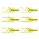 thumbnail image 2 of Señuelo de pesca de biónico de plástico suave Artificial de 6 uds., Swimbait de 8cm/23g Amarillo Sharpla Simulación de gusano blando cebo, 2 of 8