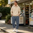 thumbnail image 5 of Jogger Sweatpants For Men Soft Knit Casual Sweat Trousers Adjustable Elastic Waistband Ribbed Ankle Cuff Pants, 5 of 7