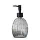 thumbnail image 1 of Dispensador de jabón de vidrio transparente de 400 ml con dispensador de loción con bomba, dispensador de jabón recargable, dispensador de líquido de vidrio for jabón de manos, loción, 1 of 3