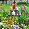 thumbnail image 4 of Sculpture de Vent Nautique pour Décoration de Jardin, Design Artistique Unique avec Style Rouge Blanc Bleu, Décoration Extérieure Résistante aux Intempéries, 4 of 9