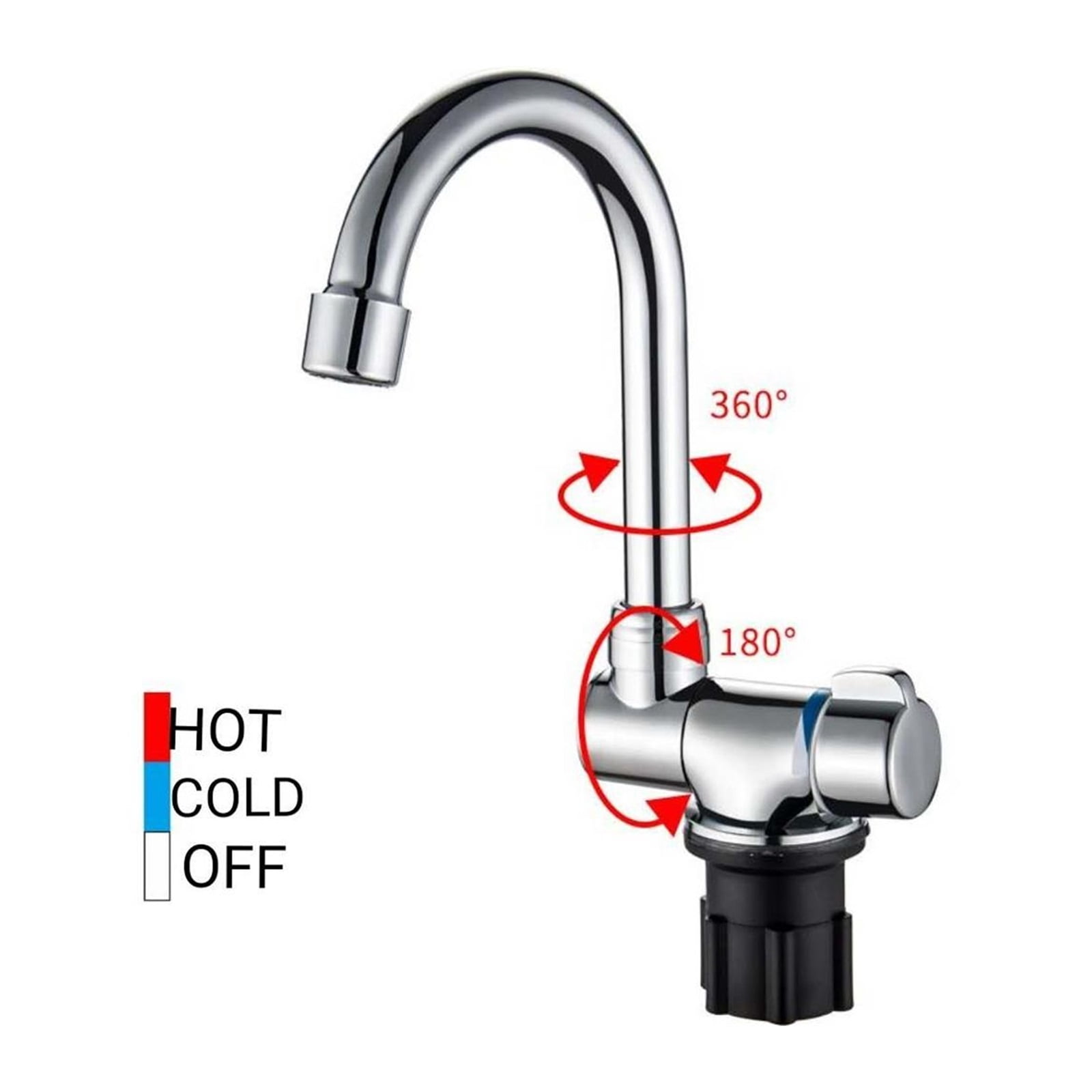 Caravan Boat 360 Degree Swivel Faucet Folding Hot And Cold Water Faucet Kitchen Bathroom RV Marine Deck Hatch Camper Accessories
--------
,Car Accessories