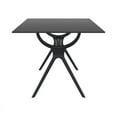 thumbnail image 3 of Compamia Air 71" Patio Dining Table in Black, 3 of 7