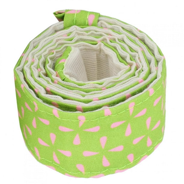 Qukaim Tiras de molde para tartas para hornear incluso cinturón para tartas, tiras para hornear, bandas, tela, herramientas de decoración de pasteles, herramienta pastosa, rosa y verde