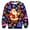 Neon Santa Print, variant on Aideaone Kids Ugly Christmas Sweatshirt 3D Print Crew Neck Holiday Pullover Boys Girls Xmas Top 6-16T