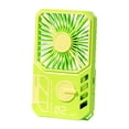 thumbnail image 2 of Ventilador portátil de mano, multifuncional, ajustable, ligero, personal, mini ventilador Verde, 2 of 9