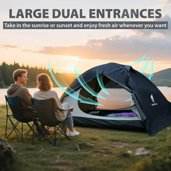 GEERTOP Ultralight 2 Person Backpacking Tent 4 Season Waterproof Camping Tent Double Layer Cold Weather Easy Set Up Tents for Family Camp, Hiking, Hunting Outdoor Mountaineering Travel