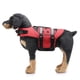 thumbnail image 1 of Chaleco salvavidas para perros Chaleco de natación rojo reflectante ajustable Traje de baño flotante para perros (Ladybug-M) ER, 1 of 5
