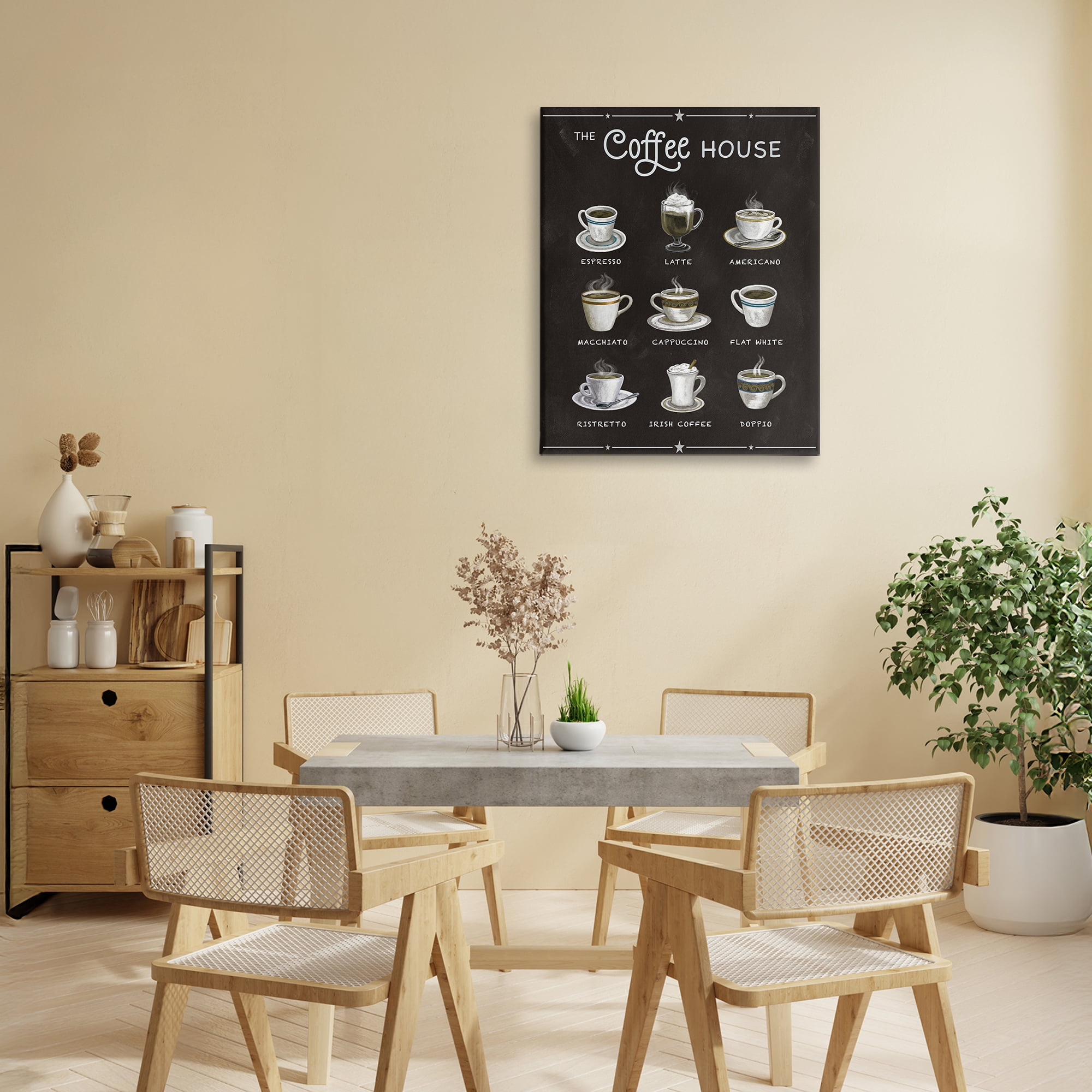 Stupell Industries The Coffee House Menu Canvas Wall Art, design by Conrad Knutsen