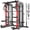 Black P43 Pro, variant on TOSSFD All-in-One Home Gym Workout Station: Smith Machine, Power Cage, Dual Pulley Cable Crossover – Full Body Exercise System