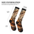 thumbnail image 2 of Picia Jungle Meditating Lion Printed Sports Compression Socks - 15-20mmHg Graduated Compression, High-Performance Soft and Breathable Socks for Men and Women, 2 of 5