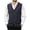 B-Dark Gray, variant on successthop Wool Sweaters for Men Cardigan Sleeveless V Neck Tops Button Up Knitwear Light Solid Fall Casual Clothes XL