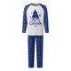 thumbnail image 1 of Conjunto de pijamas familiares a juego: tops de manga larga con estampado de árbol de Navidad y pantalones a cuadros (2 piezas). Pijama familiar., 1 of 9