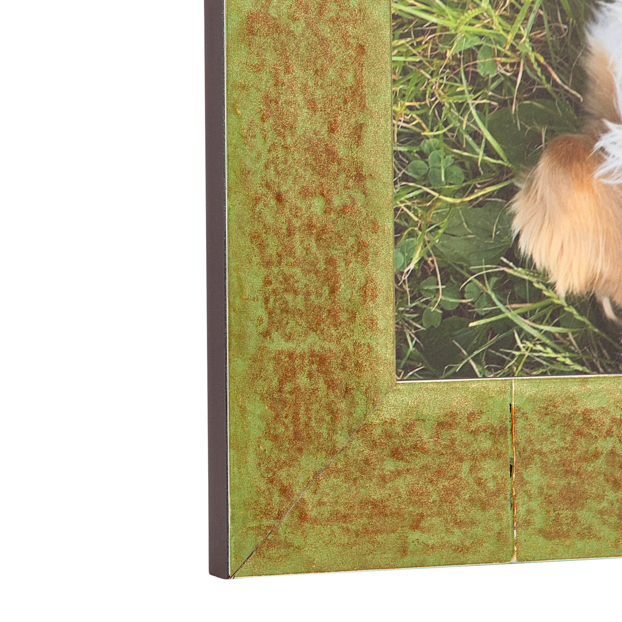ArtToFrames 18" x 24" Aged Copper Green Picture Frame, 18x24 inch Green Wood Poster Frame (WOM-4954)