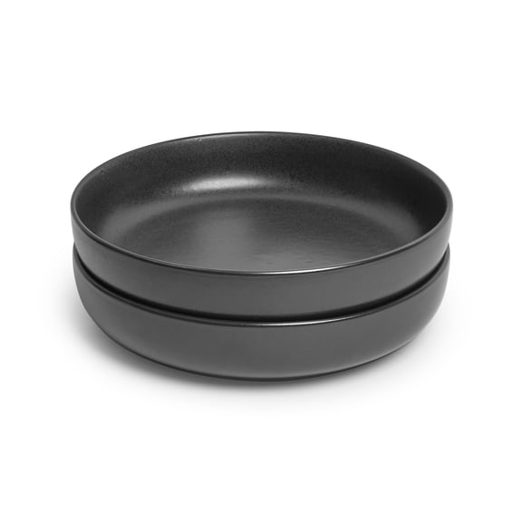 Sango Anderson Black 10" Large Ceramic Serving Bowl (Set of 2), 64.25 oz