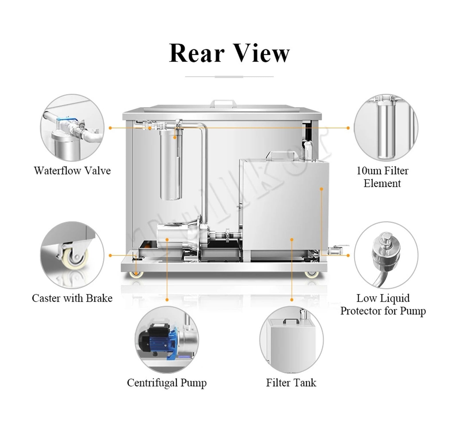 Ultrasonic Cleaning Machine 88L Filter Bearing Ultrasound Cleaner Hardware Engine Remove Oil Rust Cylinder Head