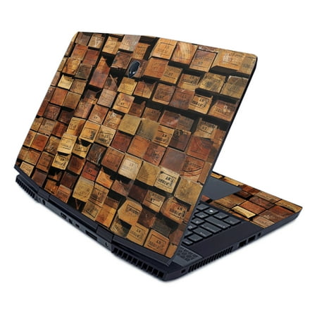 Skin For Alienware M17 (2019) - Stacked Wood | MightySkins Protective, Durable, and Unique Vinyl Decal wrap cover | Easy To Apply, Remove, and Change
