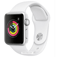 thumbnail image 1 of Apple Watch Series 3 (GPS) Caja de aluminio de 38 mm con correa deportiva blanca - Aluminio plateado Apple serie 3, 1 of 2