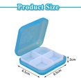 thumbnail image 2 of 4 Pcs Small Pill Box, Portable Travel Pill Storage Cases,for Travel Work Use, 2 of 5