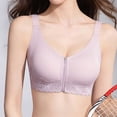 thumbnail image 6 of SOOMLON Push up Bras for Women Plus Supportive Front Close Brassiere Panel Lift Zipper Bralettes Daily Sports Bras, 6 of 9
