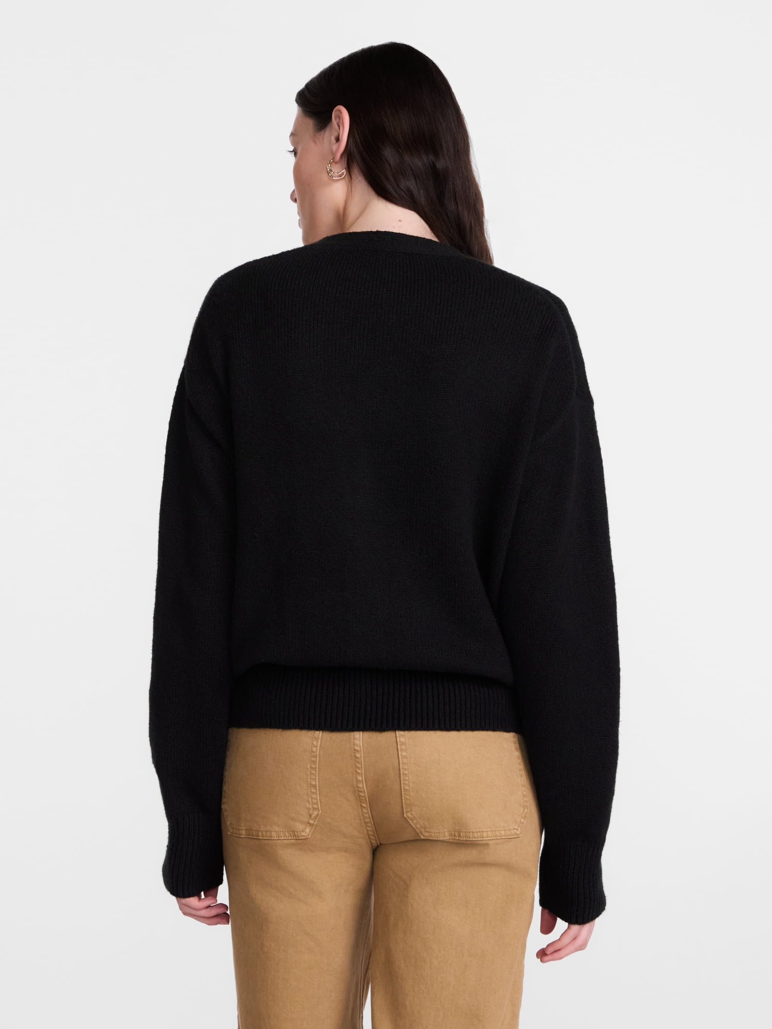 Scenario Women's Button Front Lightweight Cardigan, Sizes XS-XXXL