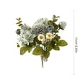 thumbnail image 3 of Mixed Artificial Flower Bouquet Faux, Silk Roses Floral Arrangement, Fall Seasonal Home Decor, Thanksgiving Table Centerpiece Wedding Party Decoration, 3 of 6