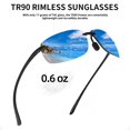thumbnail image 3 of Gafas Deportivas JIM HALO TR90 Sin Montura UV400 para Hombre y Mujer, 3 of 8