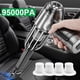 thumbnail image 4 of Aspiradora de coche 95000PA de succión fuerte inalámbrica de mano, aspiradora portátil 2 en 1, para coche y hogar (bolsa de 4 filtros actualizada), 4 of 7