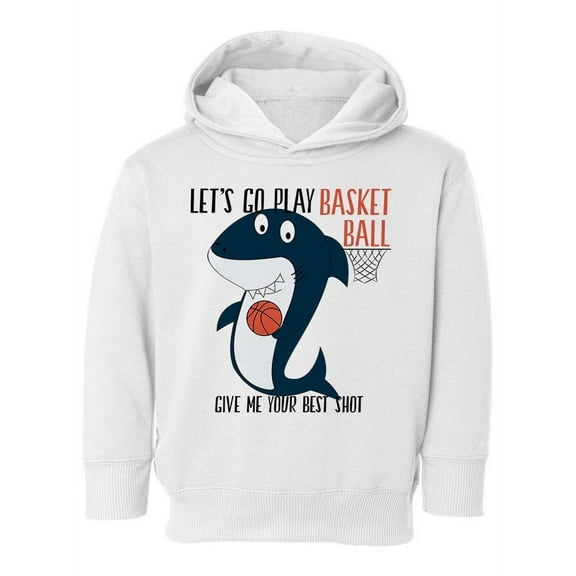 Shark Playing Basketball Hoodie Toddler -Image by Shutterstock, 2 Toddler